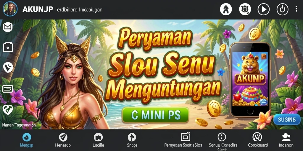 Screenshot gameplay AKUNJP yang menampilkan tampilan Slot menarik.