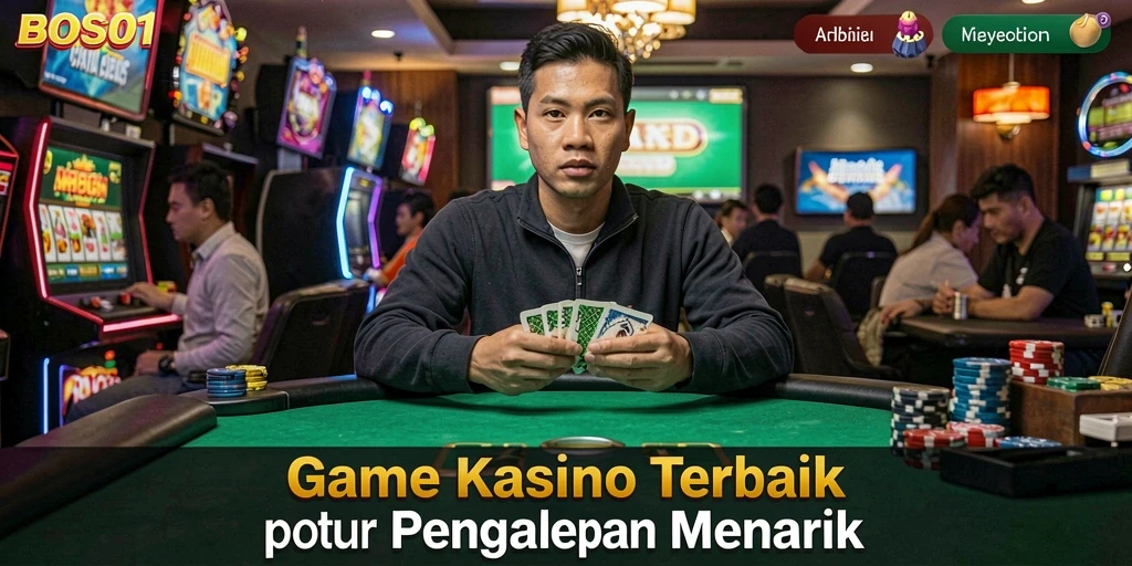 Tampilan menarik dari gameplay Kasino di BOS01.