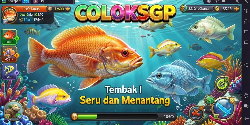 Tampilan grafik memukau dari gameplay Tembak Ikan.