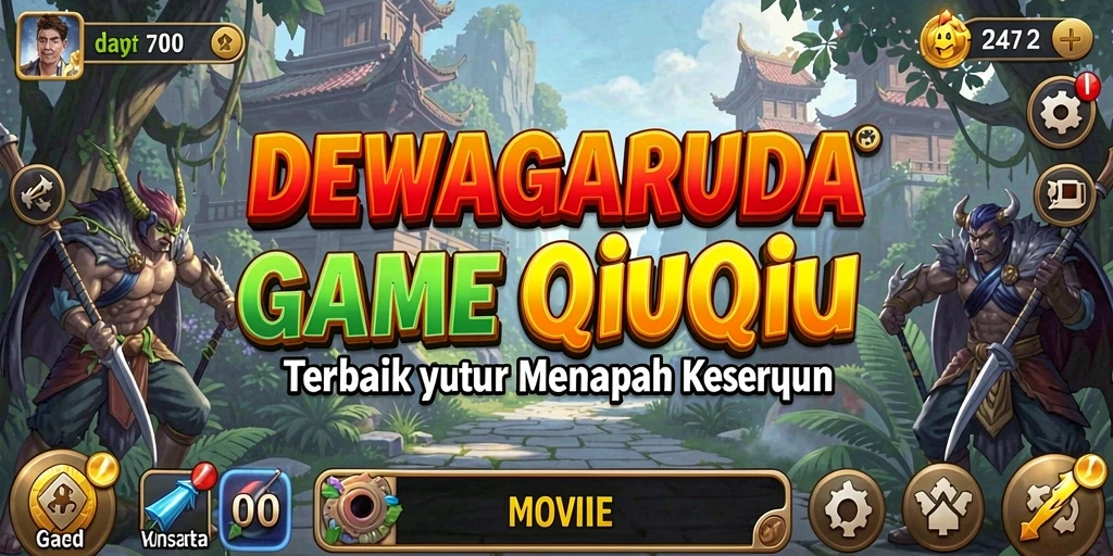 Tampilan gameplay menarik DEWAGARUDA dalam permainan QiuQiu.