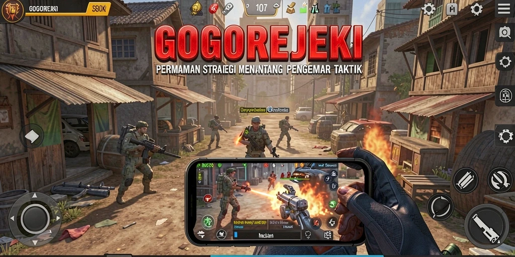 Tampilan permainan GOGOREJEKI yang menarik dalam aksi strategi.