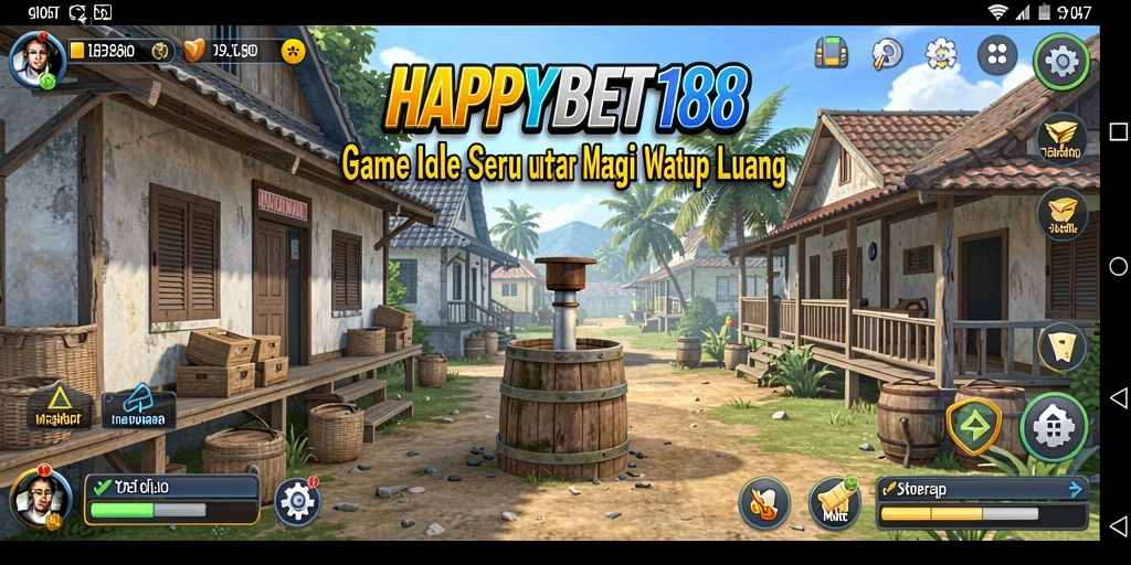 Screenshot <strong>HAPPYBET188</strong> menunjukkan gameplay yang menarik dan santai dalam permainan Idle.