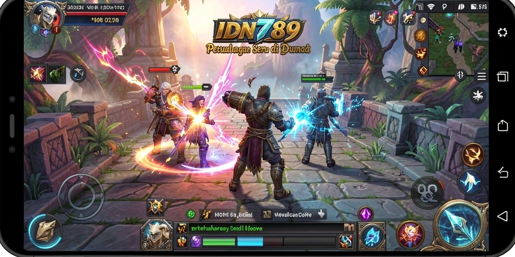 Tangkapan layar gameplay mendebarkan di dunia IDN789.