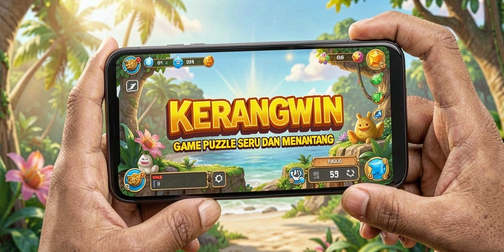 Tampilan gameplay KERANGWIN yang menantang dan mengasyikkan.
