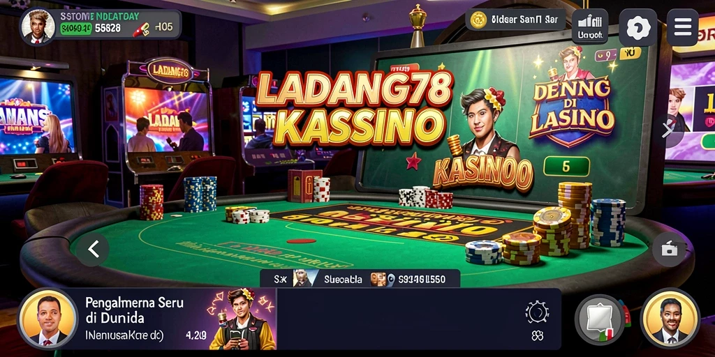 Tampilan menarik dalam permainan Kasino LADANG78 yang seru.