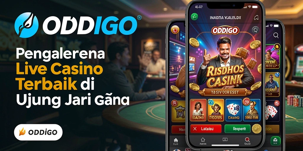 Gameplay seru ODDIGO dalam suasana Live Casino yang nyata.