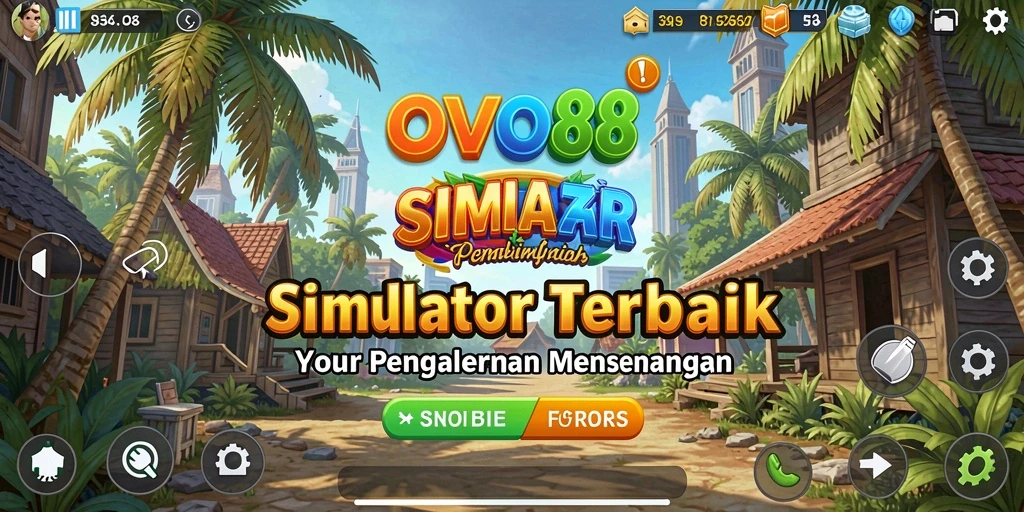Screenshot OVO88 menampilkan karakter dalam gameplay simulasi yang menarik.