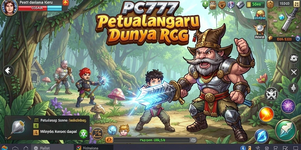 Tangkapan layar menunjukkan karakter yang sedang bertempur dalam game RPG.