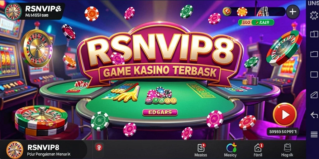 Tampilan permainan menarik di RSNVIP8 dengan berbagai pilihan Kasino.