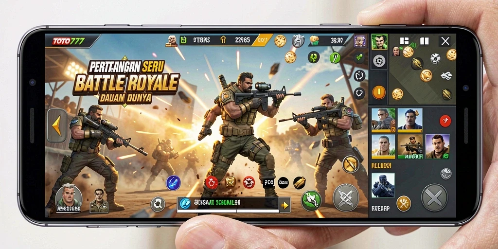 Gameplay seru TOTO777 dalam pertempuran Battle Royale.